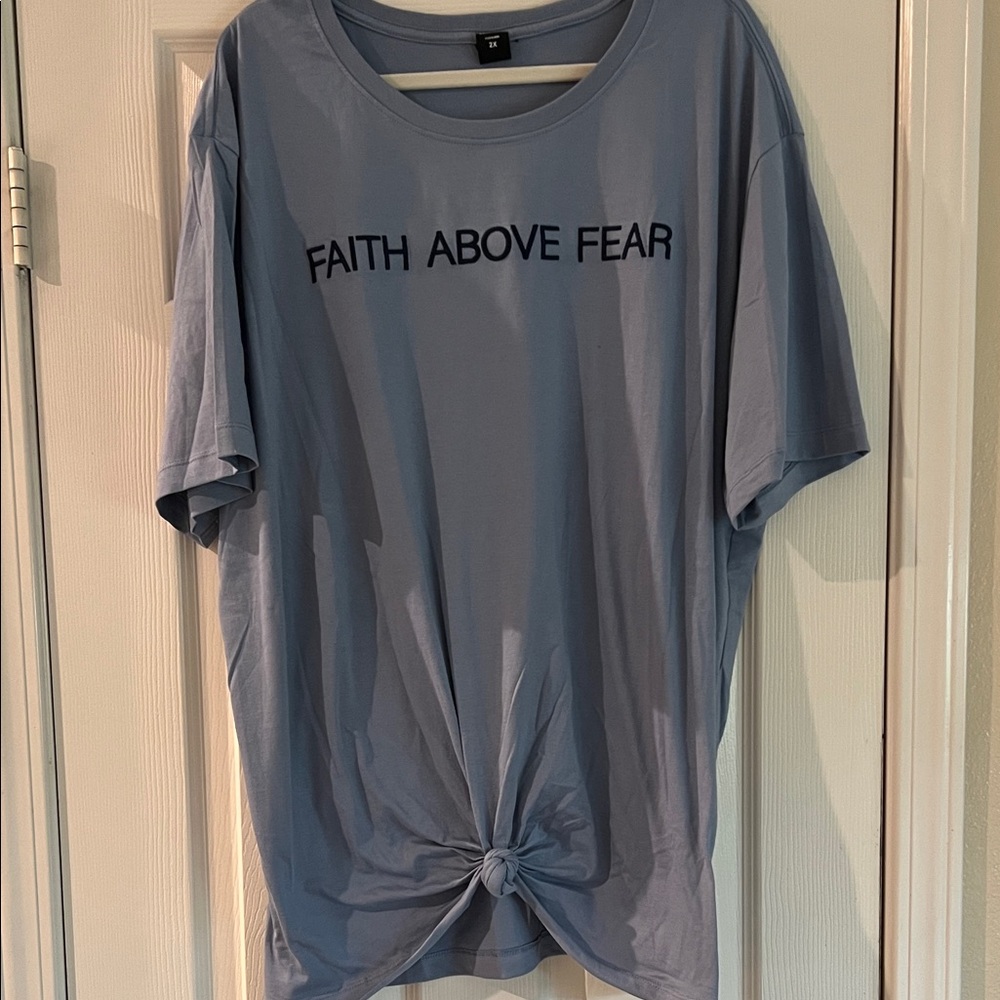 Attitude Not Included Blue T-Shirt 2x